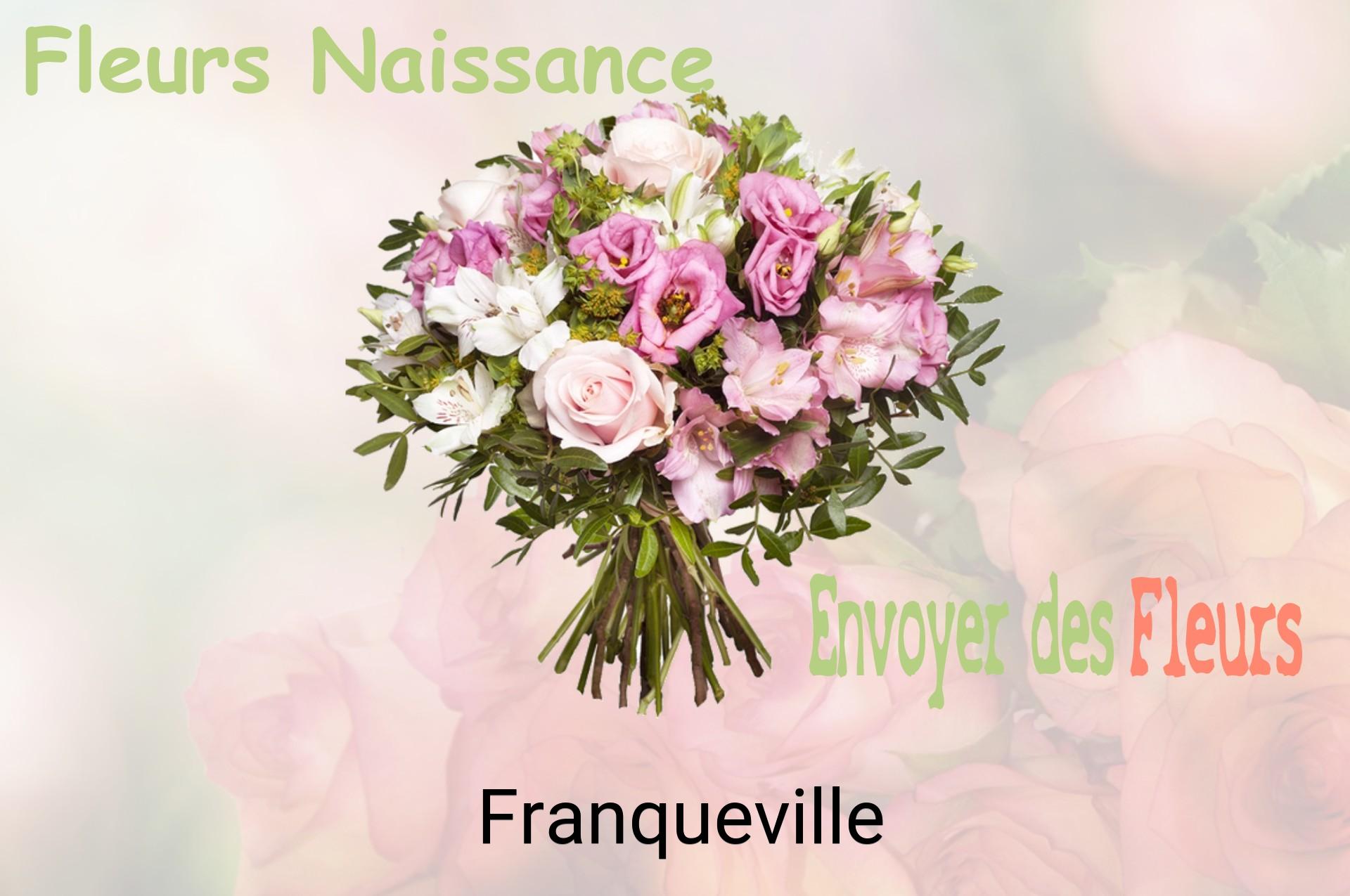 Bouquet de fleurs de naissance livré à Franqueville